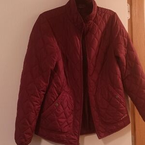 Eddie Bauer Women's Quilted Puffer Jacket - Deep Red